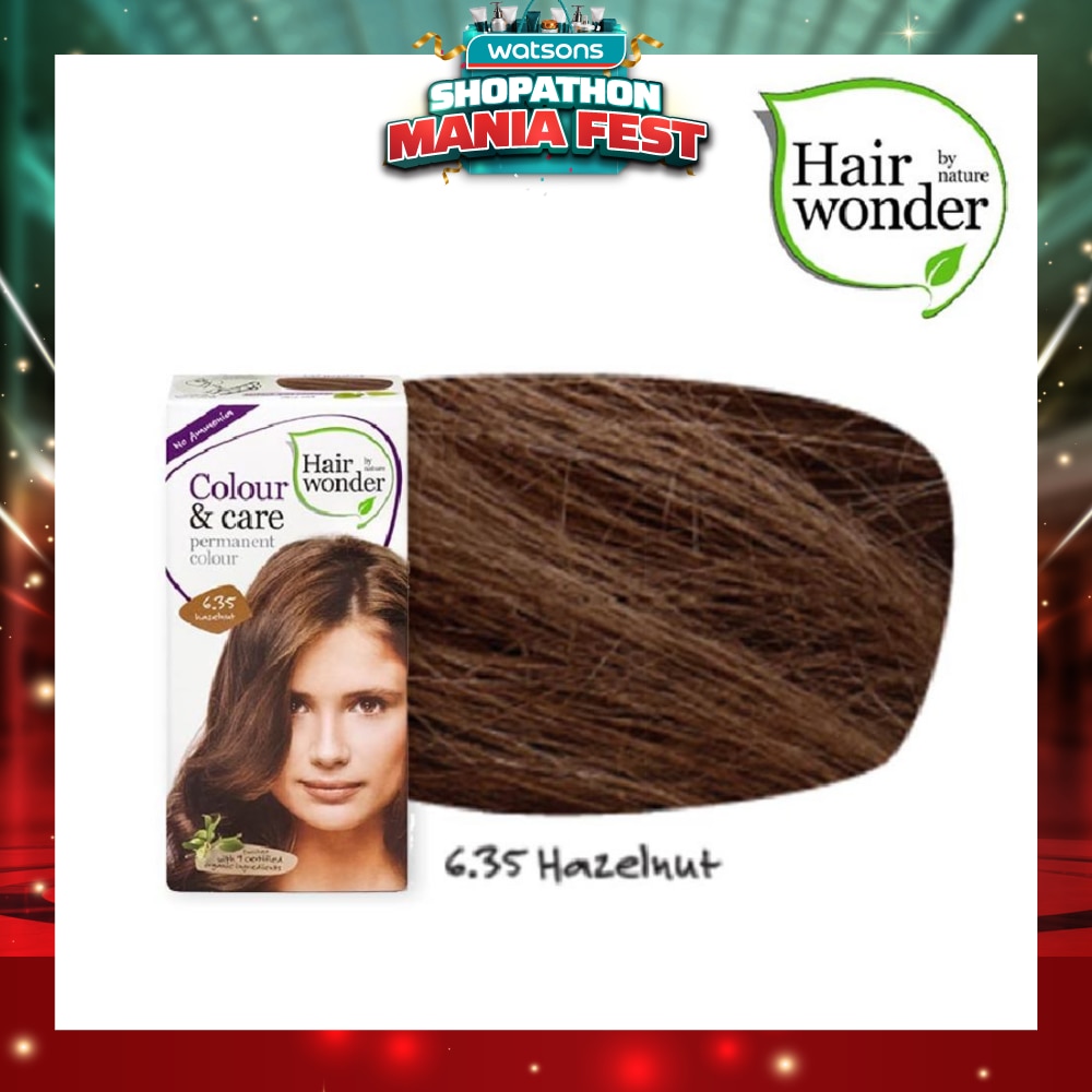 Colour & Care Organic #6.35 Hazelnut (For Beautiful And Glamorous Colour, Healthy, Strong And Silky Soft Hair) 100ml