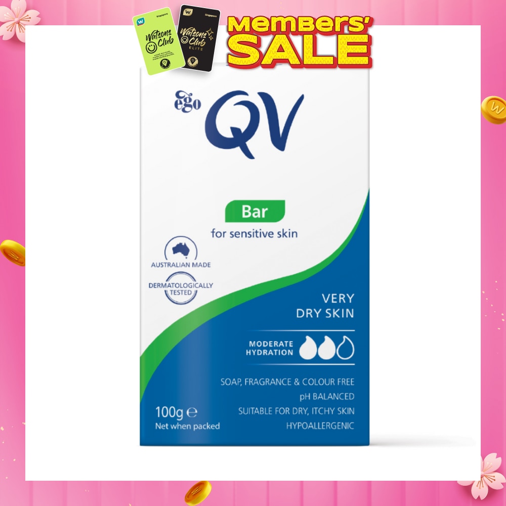 Soap Bar For Face & Body Cleanser (For Dry + Sensitive & Eczema-Prone Skin) 100g