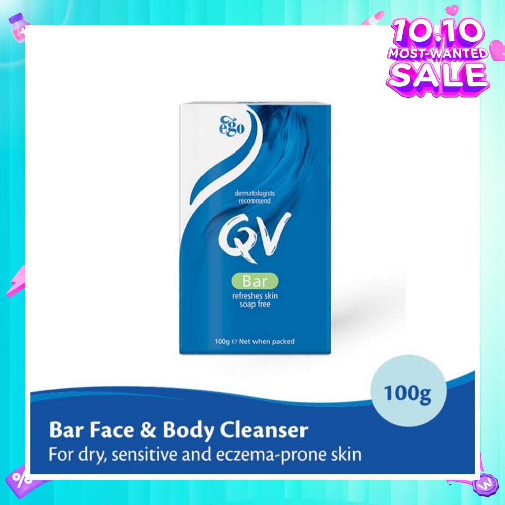 Soap Bar For Face & Body Cleanser (For Dry + Sensitive & Eczema-Prone Skin) 100g