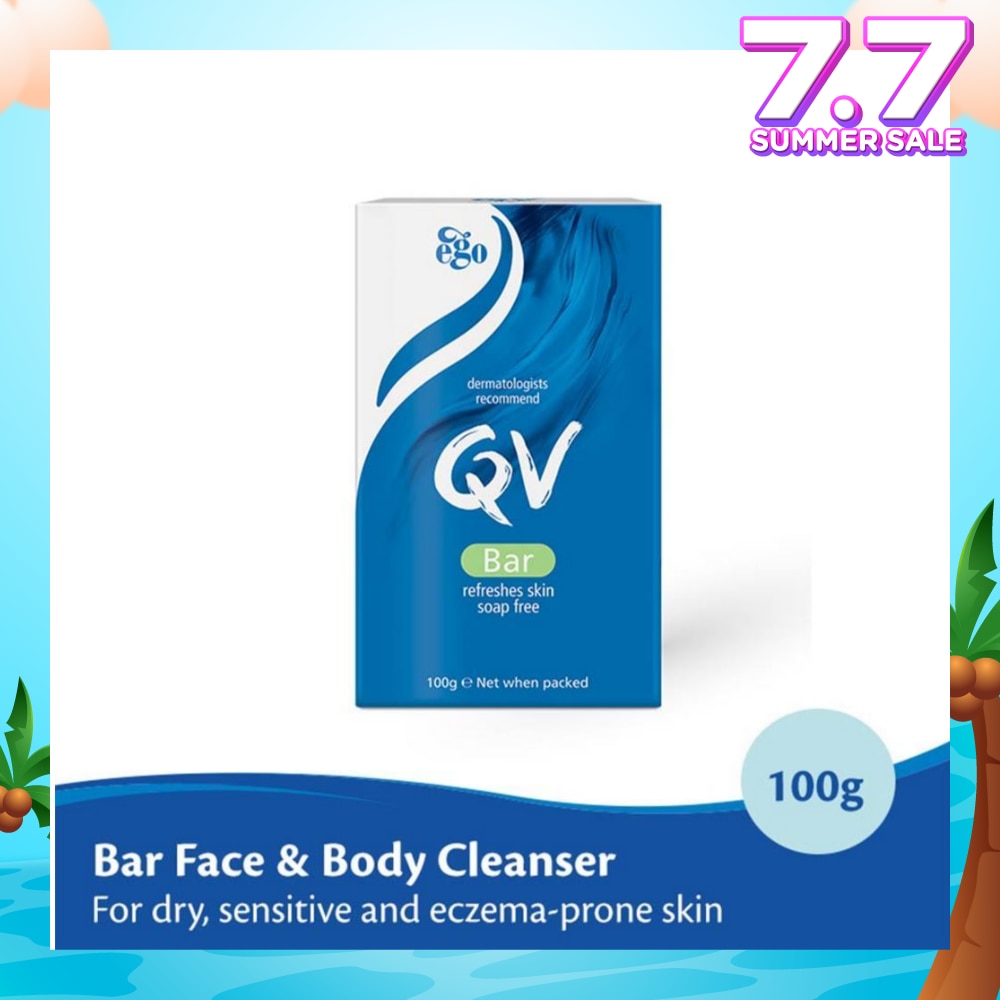 Soap Bar For Face & Body Cleanser (For Dry + Sensitive & Eczema-Prone Skin) 100g