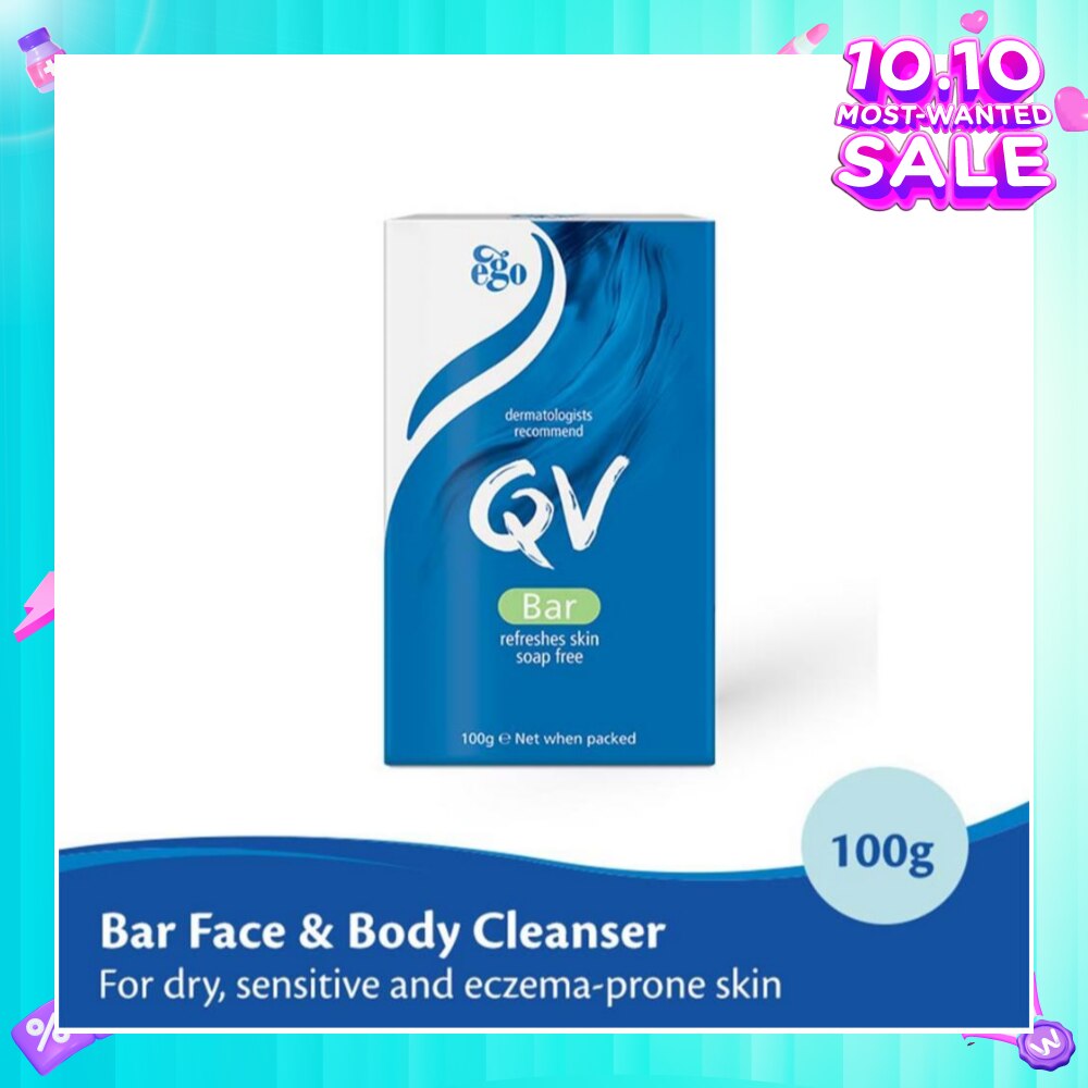 Soap Bar For Face & Body Cleanser (For Dry + Sensitive & Eczema-Prone Skin) 100g