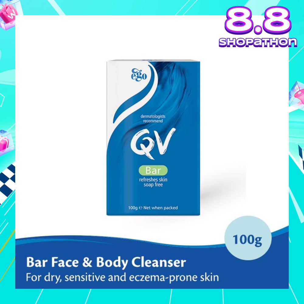 Soap Bar For Face & Body Cleanser (For Dry + Sensitive & Eczema-Prone Skin) 100g