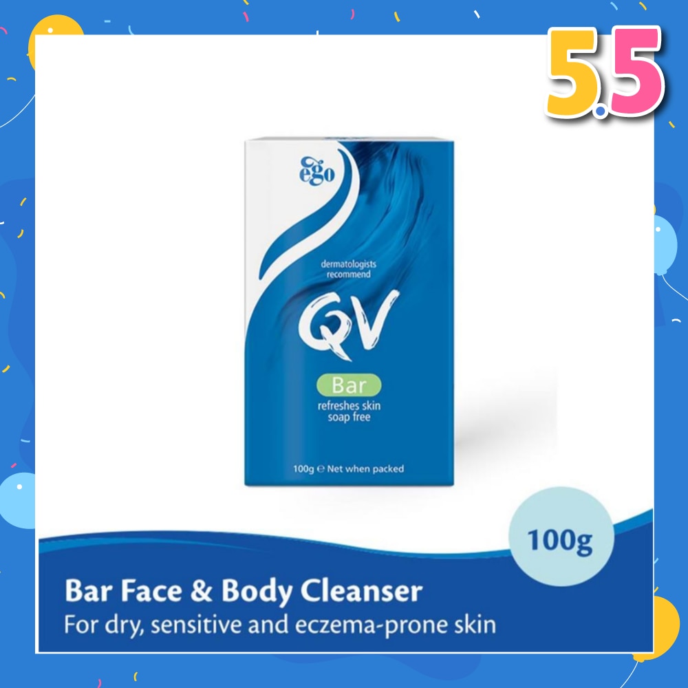 Soap Bar For Face & Body Cleanser (For Dry + Sensitive & Eczema-Prone Skin) 100g