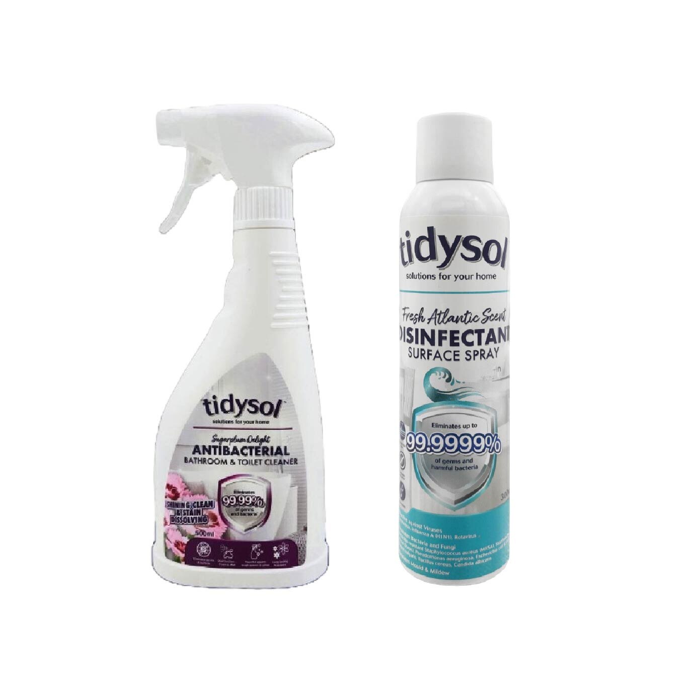Fresh Atlantic Scent Disinfectant Spray & Sugarplum Delight Antibacterial Toilet Cleaner Bundle Set 1s image