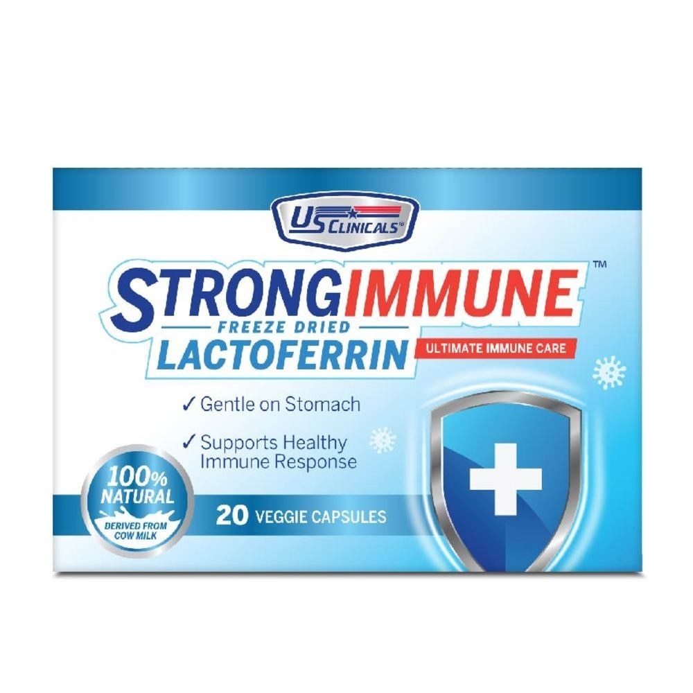 StrongImmune Lactoferrin 100% Natural Veggie Capsule (Support Healthy Immune Response) 20s