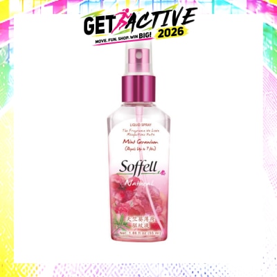 SOFFELL - Natural Range Mint Geraniumn Insect Repellent (Suitable For 2 Years Old & Above) 55ml image