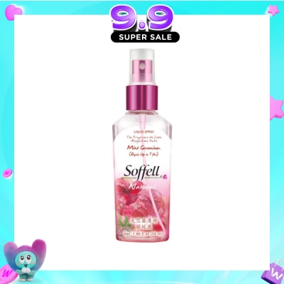 SOFFELL - Natural Range Mint Geraniumn Insect Repellent (Suitable For 2 Years Old & Above) 55ml image