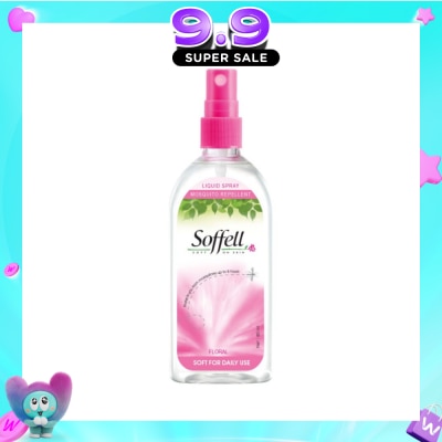 SOFFELL - Floral Scented Insect Repellent (Contains DEET As Active Ingredient + Comes In Pump Action Bottle + Up To 8 hours Protection) 80ml image