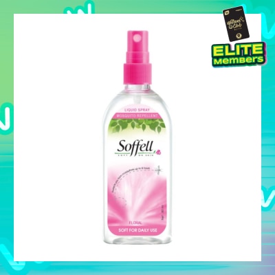 SOFFELL Floral Scented Insect Repellent (Contains DEET As Active Ingredient + Comes In Pump Action Bottle + Up To 8 hours Protection) 80ml