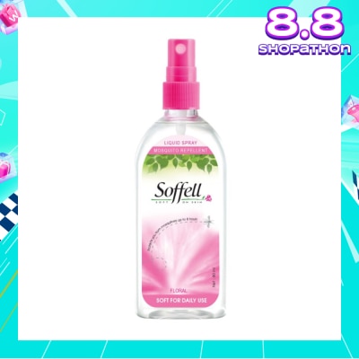 SOFFELL Floral Scented Insect Repellent (Contains DEET As Active Ingredient + Comes In Pump Action Bottle + Up To 8 hours Protection) 80ml