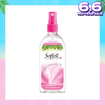 SOFFELL Floral Scented Insect Repellent (Contains DEET As Active Ingredient + Comes In Pump Action Bottle + Up To 8 hours Protection) 80ml