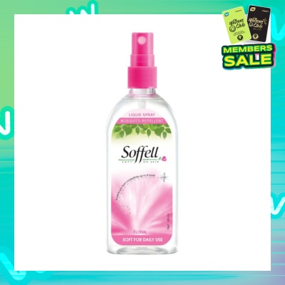 SOFFELL Floral Scented Insect Repellent (Contains DEET As Active Ingredient + Comes In Pump Action Bottle + Up To 8 hours Protection) 80ml