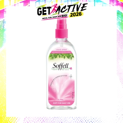 SOFFELL - Floral Scented Insect Repellent (Contains DEET As Active Ingredient + Comes In Pump Action Bottle + Up To 8 hours Protection) 80ml image