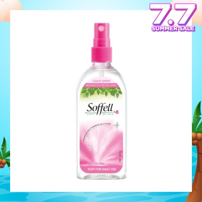 SOFFELL Floral Scented Insect Repellent (Contains DEET As Active Ingredient + Comes In Pump Action Bottle + Up To 8 hours Protection) 80ml