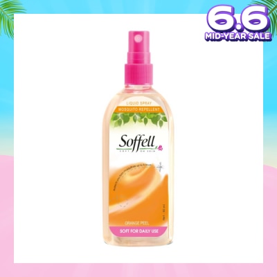 SOFFELL Orange Peel Scented Insect Repellent (Contains DEET As Active Ingredient + Comes In Pump Action Bottle + Up To 8 hours Protection) 80ml