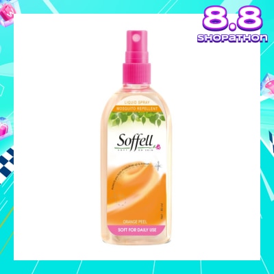 SOFFELL Orange Peel Scented Insect Repellent (Contains DEET As Active Ingredient + Comes In Pump Action Bottle + Up To 8 hours Protection) 80ml