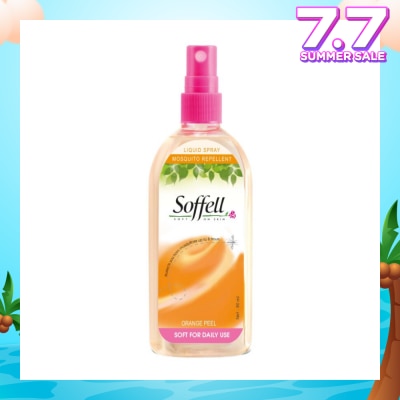 SOFFELL Orange Peel Scented Insect Repellent (Contains DEET As Active Ingredient + Comes In Pump Action Bottle + Up To 8 hours Protection) 80ml