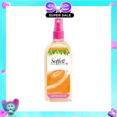 SOFFELL - Orange Peel Scented Insect Repellent (Contains DEET As Active Ingredient + Comes In Pump Action Bottle + Up To 8 hours Protection) 80ml image