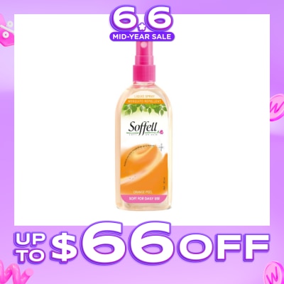 SOFFELL - Orange Peel Scented Insect Repellent (Contains DEET As Active Ingredient + Comes In Pump Action Bottle + Up To 8 hours Protection) 80ml