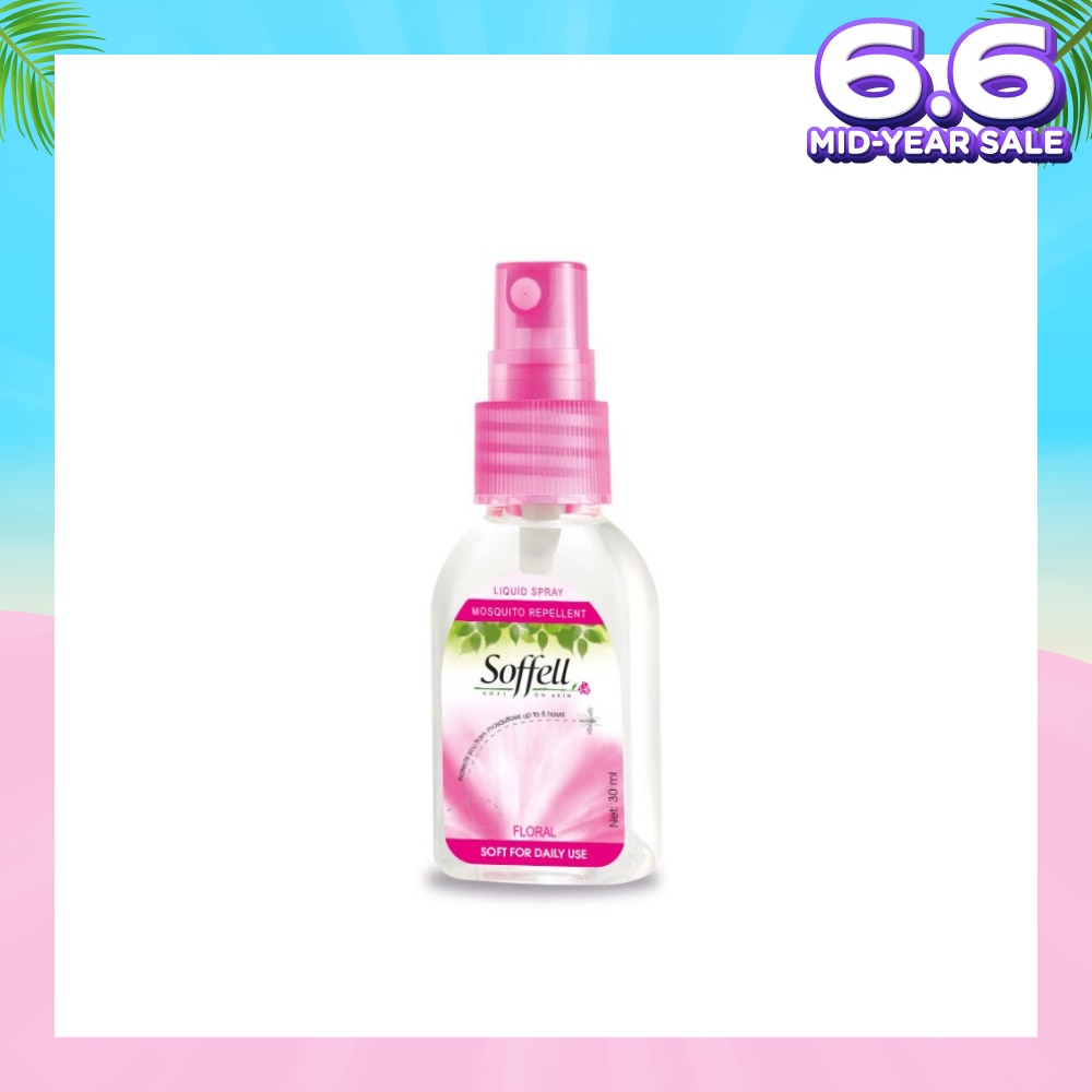 Floral Scented Insect Repellent (Contains DEET As Active Ingredient + Comes In Pump Action Bottle + Up To 8 hours Protection) 30ml