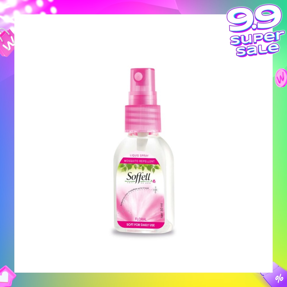 Floral Scented Insect Repellent (Contains DEET As Active Ingredient + Comes In Pump Action Bottle + Up To 8 hours Protection) 30ml