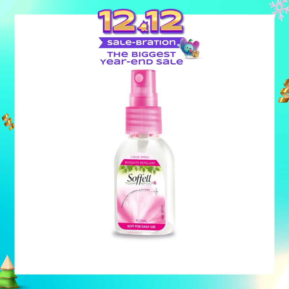 Floral Scented Insect Repellent (Contains DEET As Active Ingredient + Comes In Pump Action Bottle + Up To 8 hours Protection) 30ml