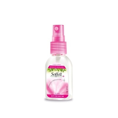 SOFFELL Floral Scented Insect Repellent (Contains DEET As Active Ingredient + Comes In Pump Action Bottle + Up To 8 hours Protection) 30ml