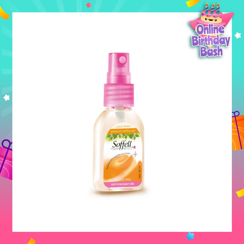 Orange Peel Scented Insect Repellent (Contains DEET As Active Ingredient + Comes In Pump Action Bottle + Up To 8 hours Protection) 30ml
