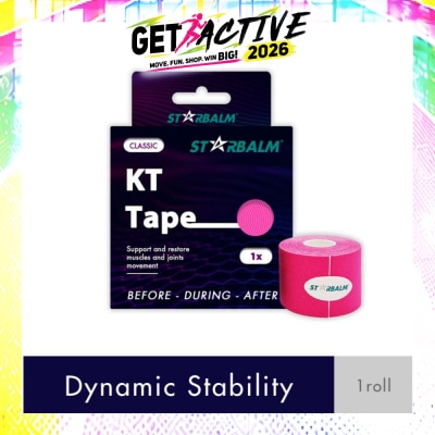 STARBALM - Kinesiology Tape (KT Tape) Classic Pink 5cm x 5m (Joint Stability &Tension Relief + Support & Protect) 1s image