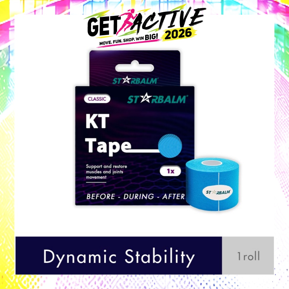 Kinesiology Tape (KT Tape) Classic Blue 5cm x 5m (Joint Stability &Tension Relief + Support & Protect) 1s image