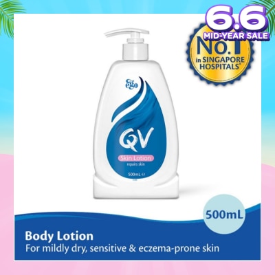 EGO QV Skin Lotion (Body Lotion For Mildly Dry + Sensitive & Eczema-Prone Skin) 500ml