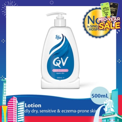 EGO QV Skin Lotion (Body Lotion For Mildly Dry + Sensitive & Eczema-Prone Skin) 500ml