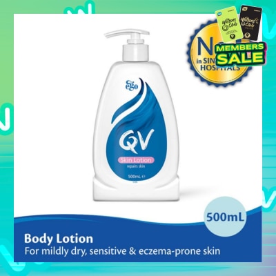 EGO QV Skin Lotion (Body Lotion For Mildly Dry + Sensitive & Eczema-Prone Skin) 500ml