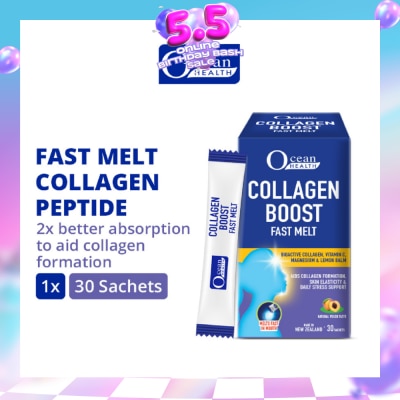 OCEAN HEALTH - Collagen Boost Fast Melt Sachet 30s