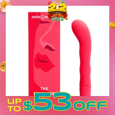 SMILE MAKERS The Romantic Ruby Red- Sensuous and Powerful G-spot vibrator with Organic Shape 1s