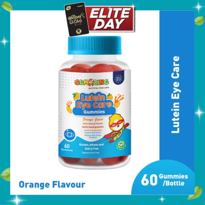 GUMAZING Kids Lutein Eye Care Orange Flavour Gummies 30 Day Supply 60s image