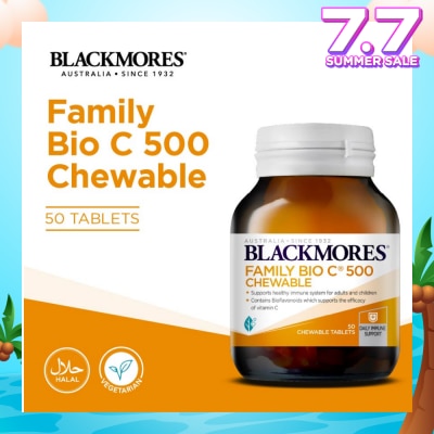 BLACKMORES Family Bio C 500 Chewable Tablet (To Supports Healthy Immune System For Adults & Children) 50s