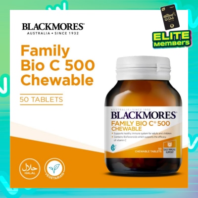 BLACKMORES Family Bio C 500 Chewable Tablet (To Supports Healthy Immune System For Adults & Children) 50s
