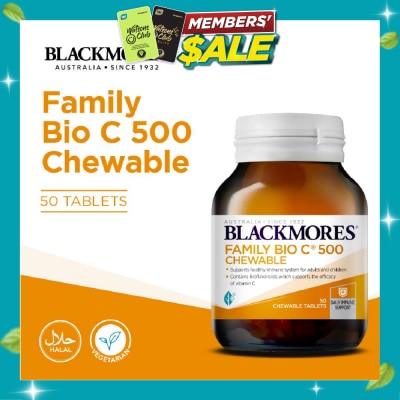 BLACKMORES Family Bio C 500 Chewable 50s image