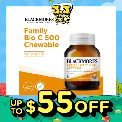 BLACKMORES Family Bio C 500 Chewable 50s (Expiry: Aug`2026)