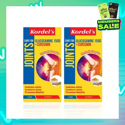 KORDEL'S Glucosamine 1500 mg + Curcumin 60s Twinpack