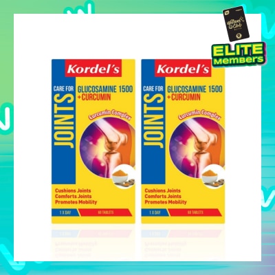 KORDEL'S Glucosamine 1500 mg + Curcumin 60s Twinpack