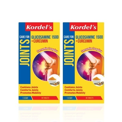 KORDEL'S Glucosamine 1500 mg + Curcumin 60s Twinpack