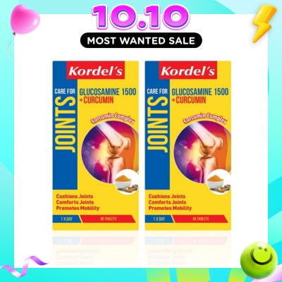 KORDEL'S Glucosamine 1500 mg + Curcumin 60s Twinpack image