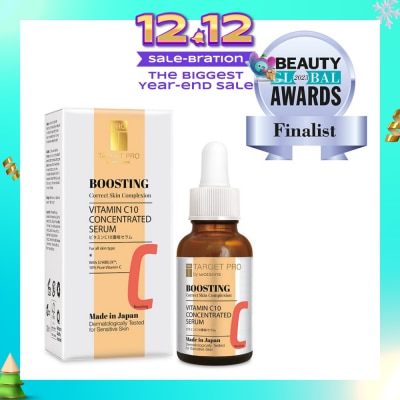 TARGET PRO BY WATSONS Boosting Vitamin C10 Concentrated Serum (For Skin Tone Correcting + Lighten Dark Spots & Hyperpigmentation) 30ml