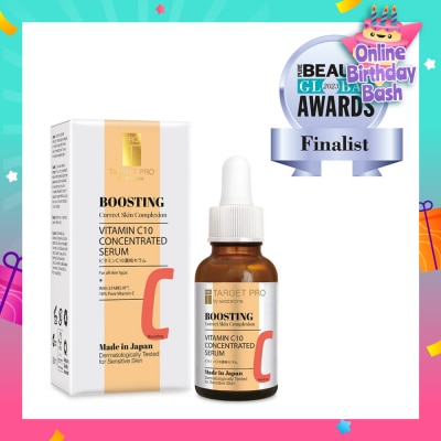 TARGET PRO BY WATSONS Boosting Vitamin C10 Concentrated Serum (For Skin Tone Correcting + Lighten Dark Spots & Hyperpigmentation) 30ml