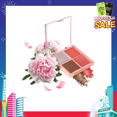 SILKYGIRL Full Bloom Quad Eyeshadow 04 Peony Flush