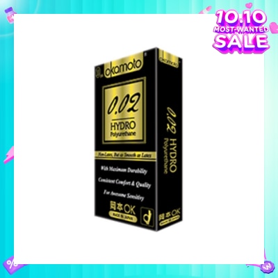 OKAMOTO® 0.02 Hydro Polyurethane Nonlatex Condoms 8s