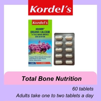 KORDEL'S Organic Calcium Tablet (Support Bone Density + Build Bone Joint Tissue) 60s