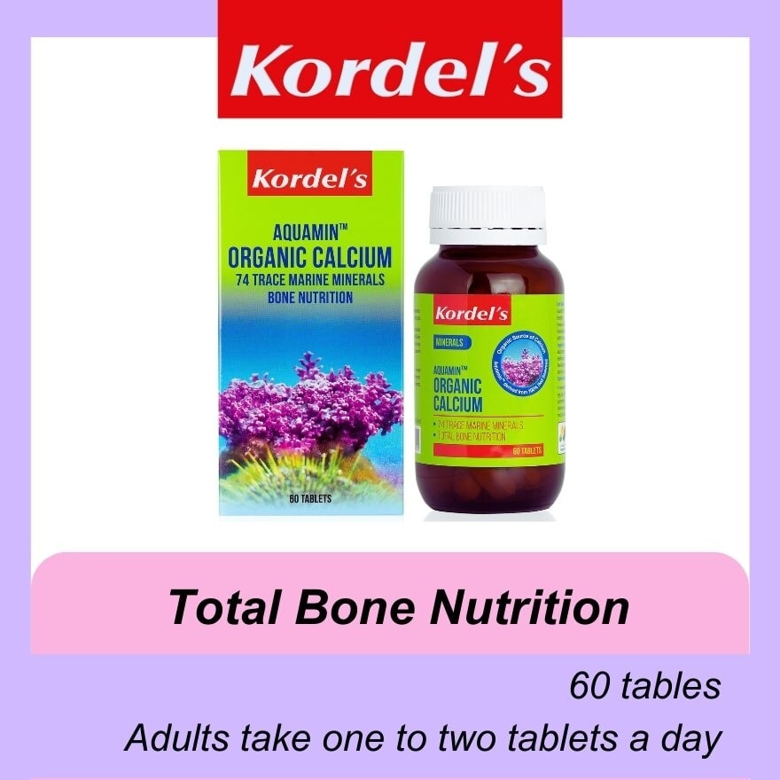 Organic Calcium Tablet (Support Bone Density + Build Bone Joint Tissue) 60s